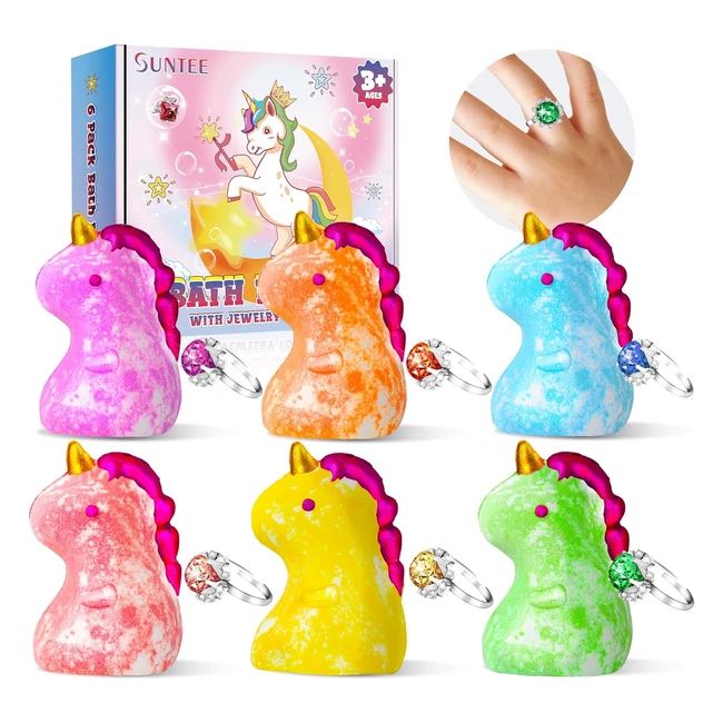 Large Suntee Christmas Bath Bombs with Toys - Ideal Bubble Bath Shower Bombs for Kids - Birthday, Halloween, Christmas Gifts Set