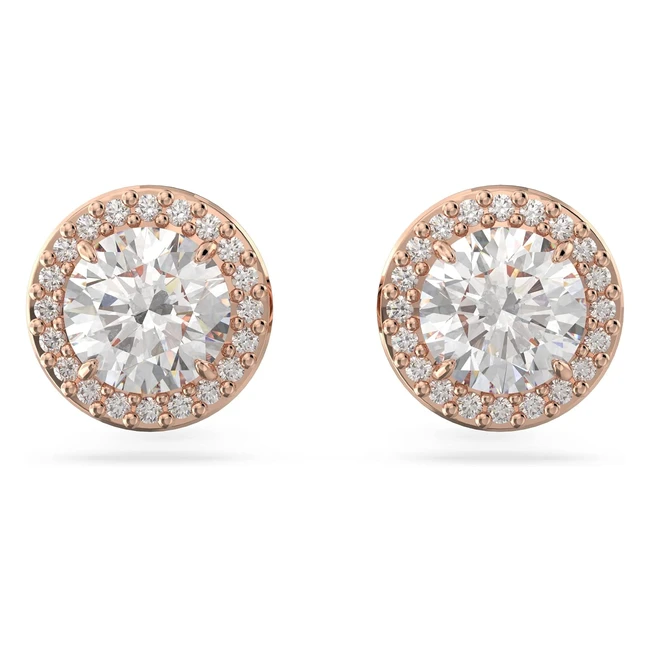 Collection Swarovski Constella - Boucles d'oreilles avec cristaux brillants - Placage or rose blanc - Réf. 123456