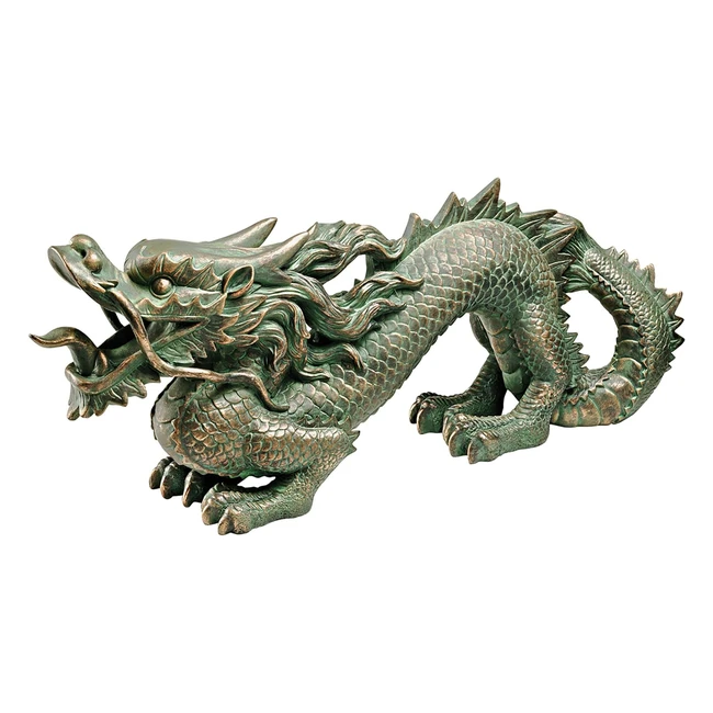 Statua Drago Asiatico della Grande Muraglia Cinese - Design Toscano EU9306