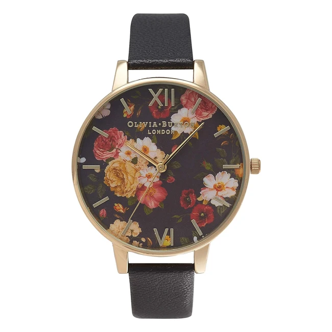 Montre Olivia Burton Quartz Femme Cuir Noir OB14WG01