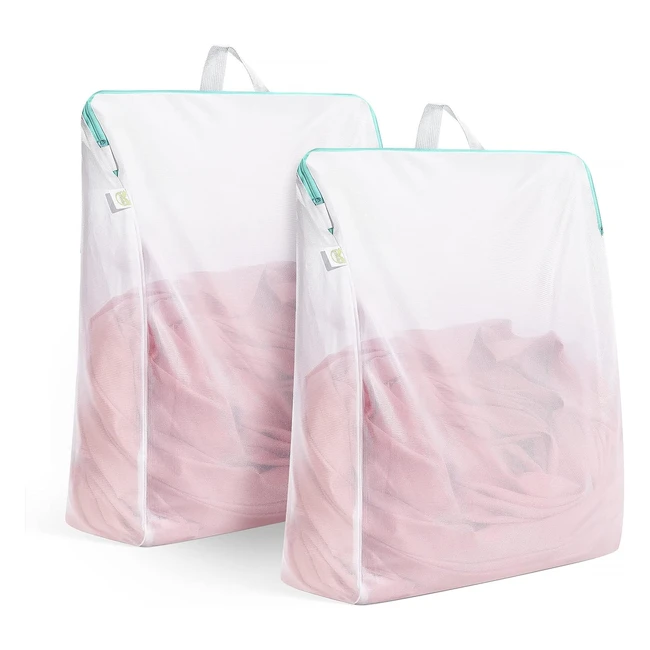 Lot de 2 sacs  linge Otraki pour machine  laver - 50x60 cm - Maille fine - F