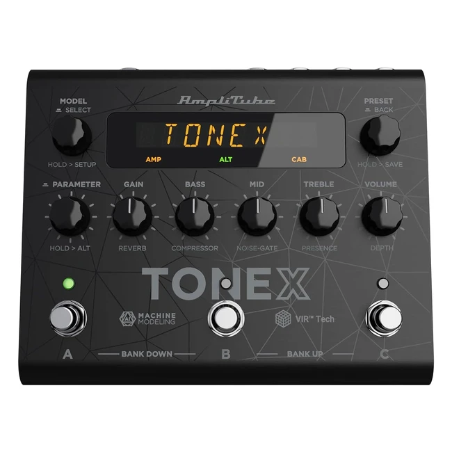 Pedal Multiefectos IK Multimedia Tonex - Modelo Realista de Amplificadores y Pedales de Guitarra