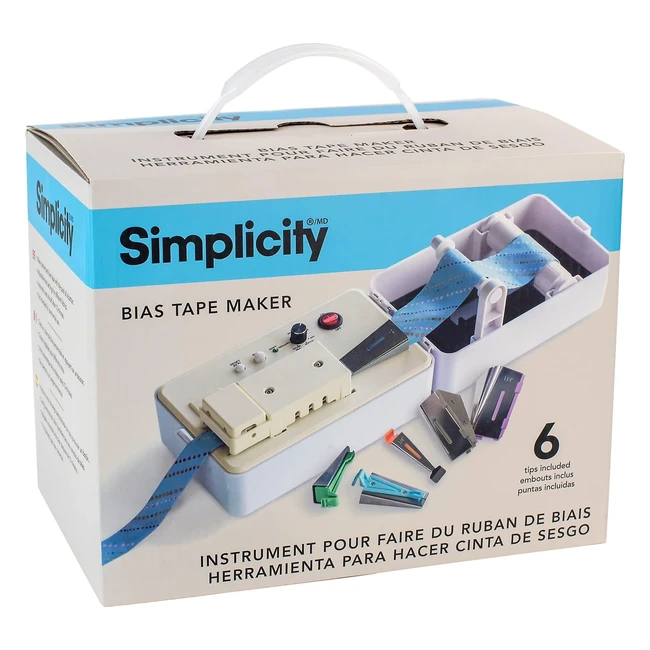 Simplicity Bias Tape Maker - Create Customized Bias Tape and Blanket Binding wit