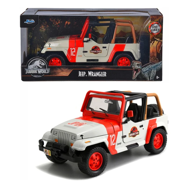 Voiture Jeep Wrangler Jurassic Park 124 - Jada Toys