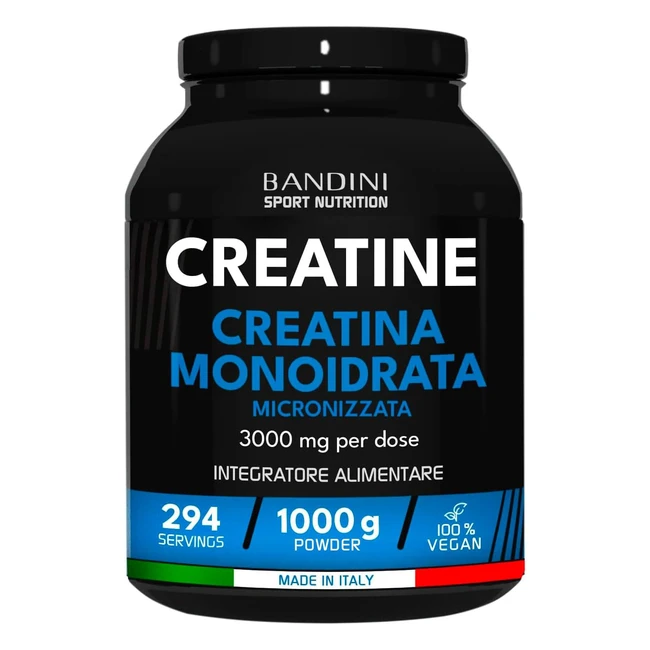 Creatina Monoidrata Micronizzata 1kg1000g - Integratore per Palestra e Fitness