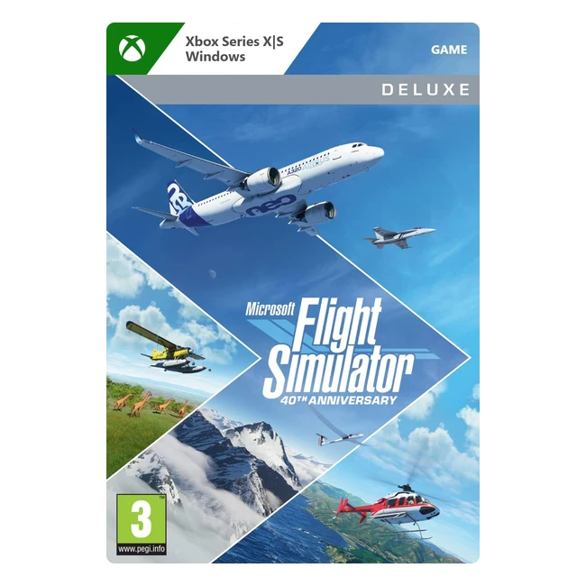 Microsoft Flight Simulator 40th Anniversary Deluxe Edition - Xbox & Windows 10 - Download Code