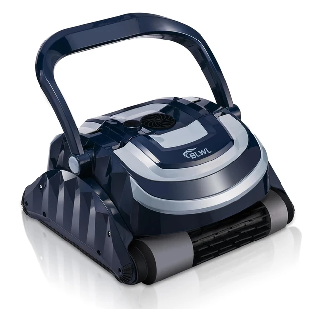 Robot Piscine BLWL - Nettoie Fond, Parois et Ligne d'eau - Aspiration Puissante - Câble 17m - Compatible Tout Revêtement - Piscines jusqu'à 120m²