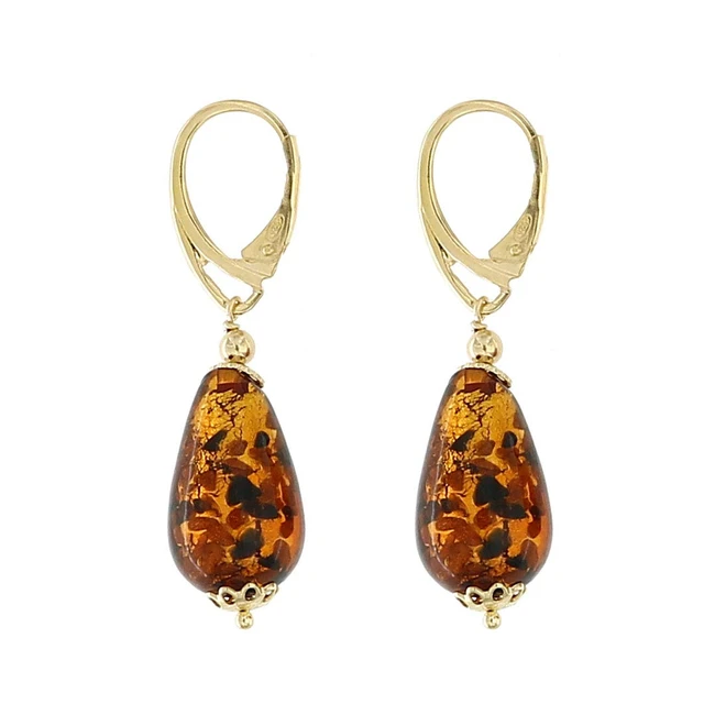 Pendientes Venetiaurum Mujer - Cristal de Murano y Plata 925 - Joya Made in Italy