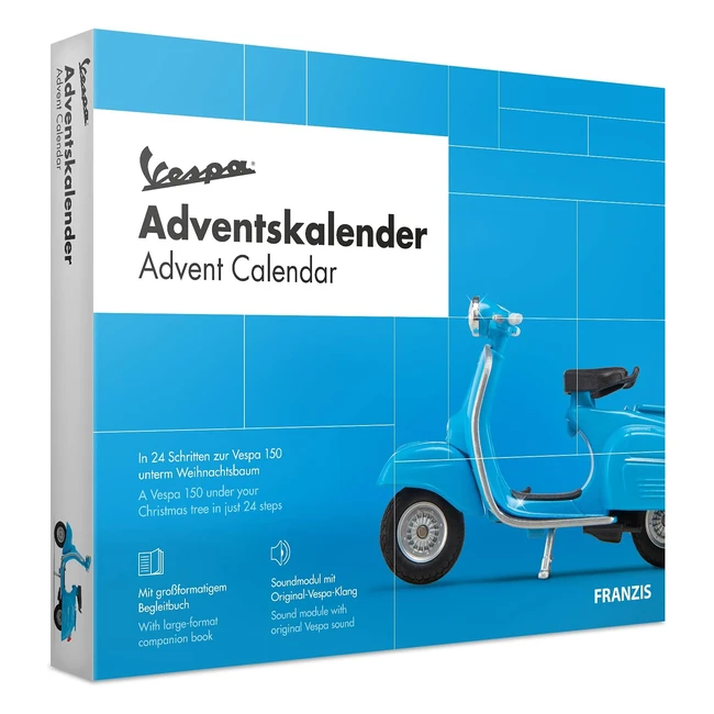 Calendrier de lAvent Vespa Bleu - Taille Unique - Modle 1972