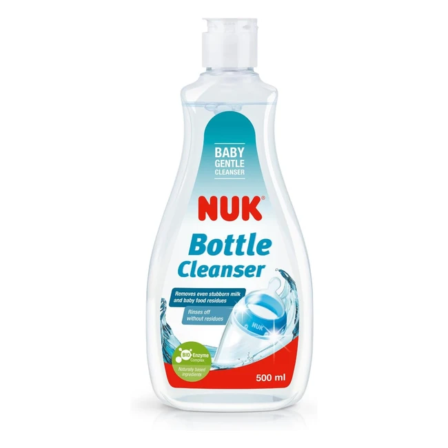 NUK Baby Bottle Cleanser 500ml - Powerful Enzymes Fragrance-Free pH Neutral