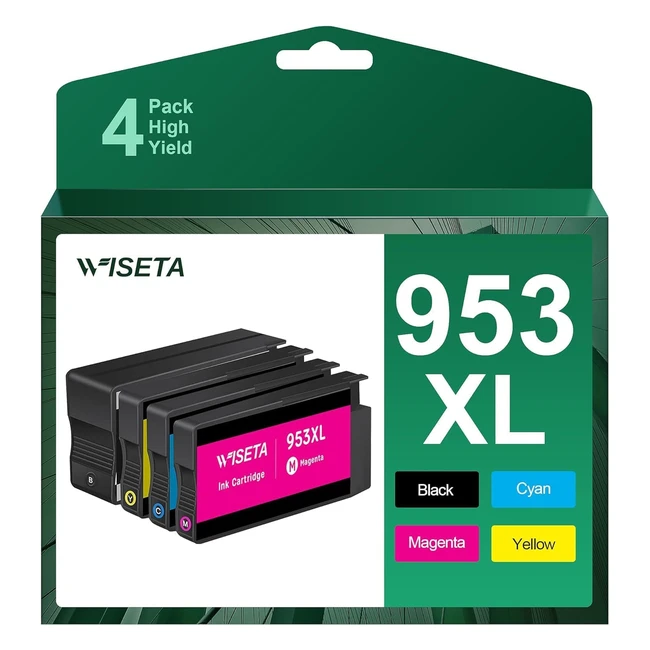 Lot de 4 cartouches d'encre HP 953XL pour OfficeJet Pro 7740 8710 7720 8720 8210