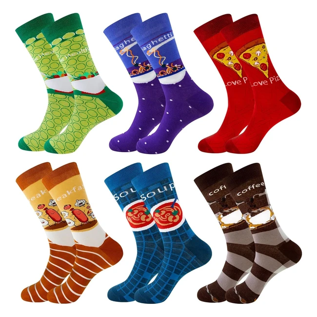 Chaussettes fantaisie drôles pour hommes - Idée cadeau homme - Motif rigolo - Taille 39-46