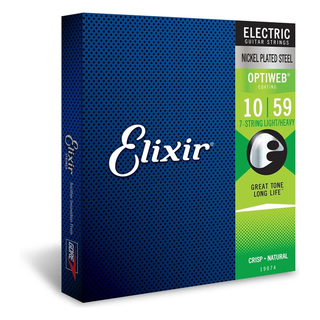Elixir Nickel Gitarrensaiten mit Optiweb-Beschichtung für E-Gitarren, leichtgewichtig