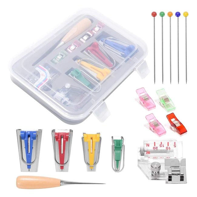 Kit fabrication de ruban 6mm 12mm 18mm 25mm - Zitfri Appareils Biais Accessoires Couture