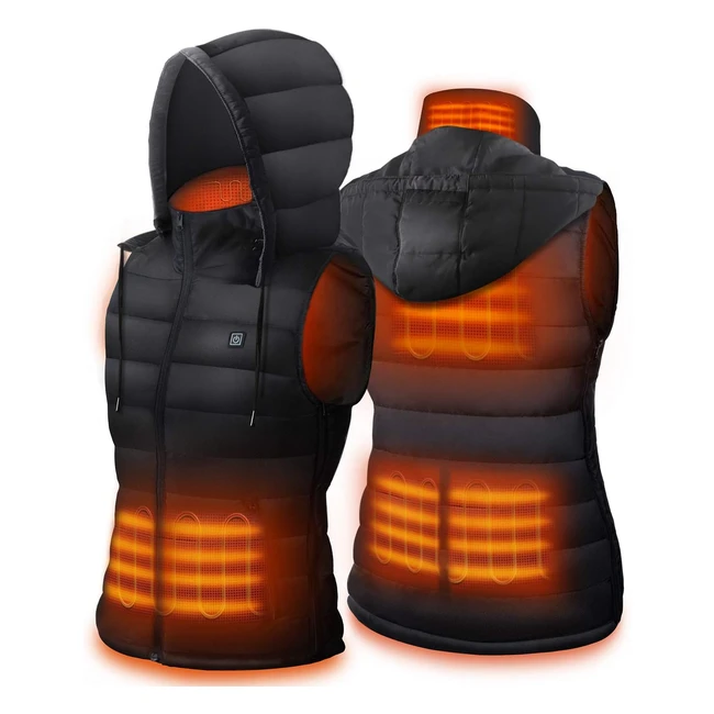 Dr Prepare Heated Gilet - Winter Hooded Outerwear for Men  Women - USB Electri