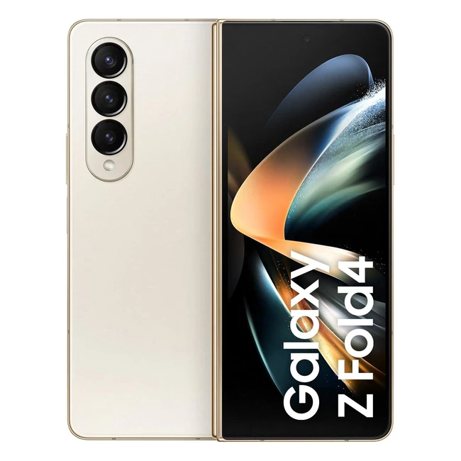 Samsung Galaxy Z Fold4 5G Mobiltelefon, Android Klappsmartphone, 256 GB, Beige