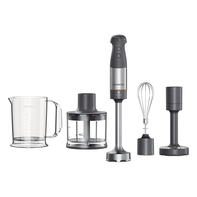 Kenwood Triblade XL Hand Blender Mixer with Antisplash Chopper 500ml Metal Whisk