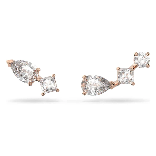 Boucles d'oreilles Swarovski Attract - Clous d'oreilles asymétriques avec cristaux - Réf. XXX - Livraison gratuite