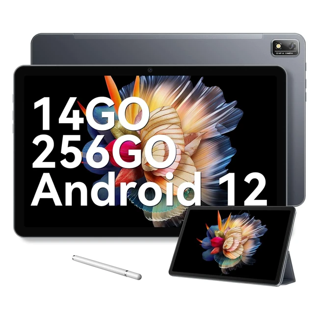 Tablette Gaming Blackview Tab 16 Android 12 11 pouces 4G LTE/5G WiFi 14Go/256Go/TF 1To 7680mAh 138MP Octa-Core Face ID TV GPS Stylet Capacitif