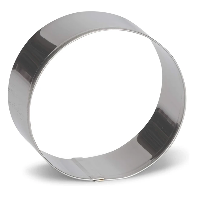 Emportepice rond inox 8 cm Patisse 2047986 - Bords non tranchants