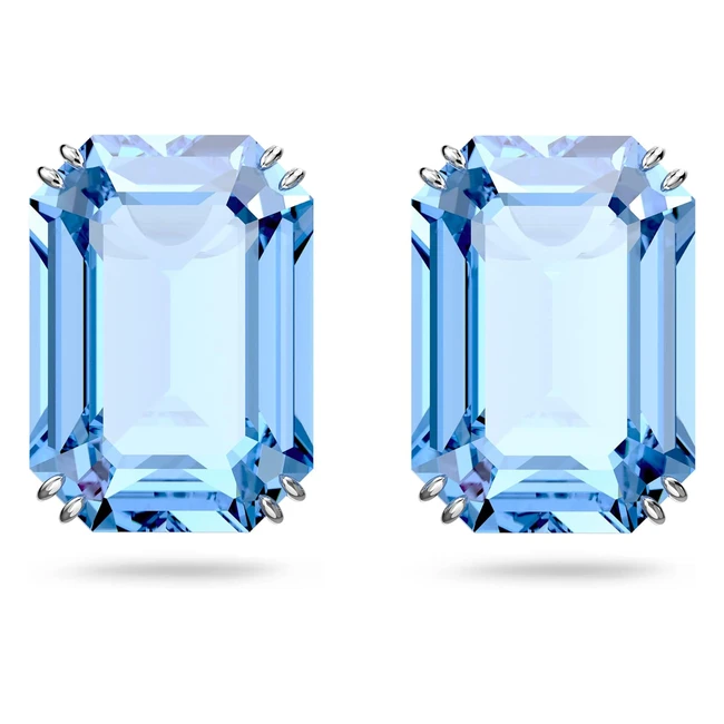 Orecchini Swarovski Millenia - Cristalli Blu Taglio Ottagonale
