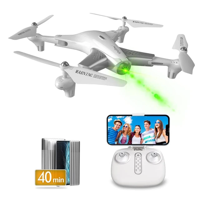 Dron Loolinn con Tecnología de Posicionamiento de Flujo Óptico - 40 Minutos de Vuelo Estable