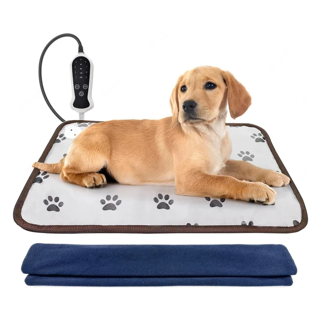 Golopet Pet Heating Pad - Large 17x23in - Waterproof Electric Heated Mat - Remov