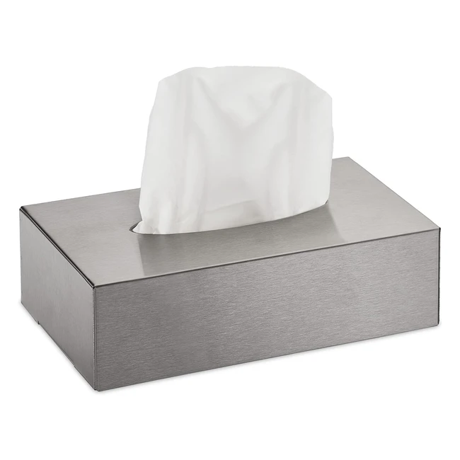 Distributeur de mouchoirs mural en acier inoxydable - Relaxdays