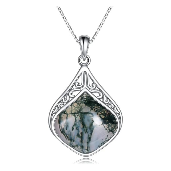 Collier en argent sterling Yafeini avec pendentif en forme de larme - Bijoux cadeaux pour femmes