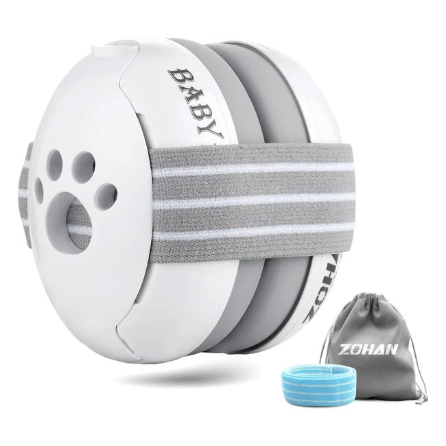 Casque anti bruit bébé Zohan 001 - Confortable, pliable, protection auditive - SNR 25dB