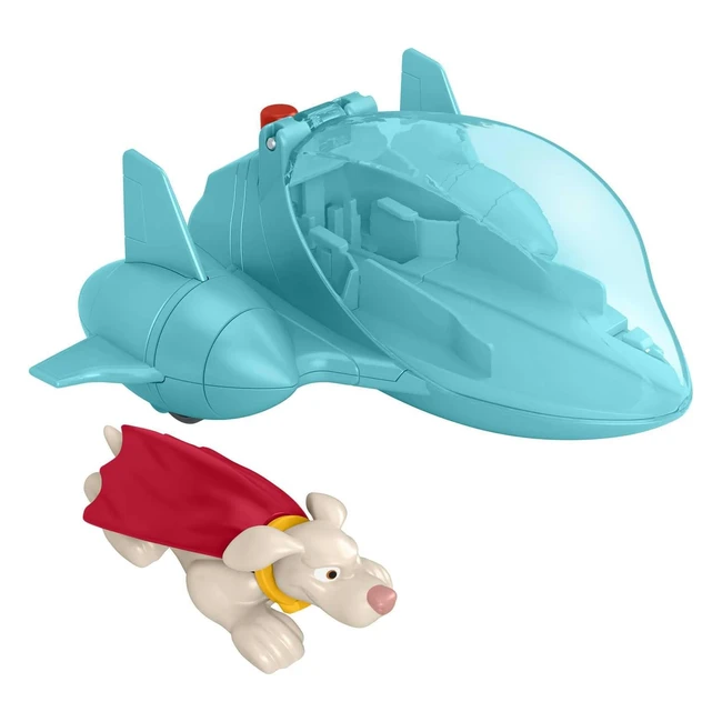 Coffret Super Lancement Krypto Super Chien avec Figurine et Jet Invisible - Jouet Enfant dès 3 ans