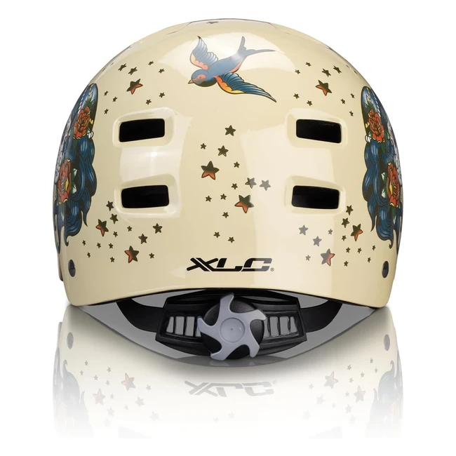 ¡Consigue el casco de bicicleta XLC BHC22 Urban Beige Tattoo ahora! (#referencia) ¡Protección y estilo en uno!