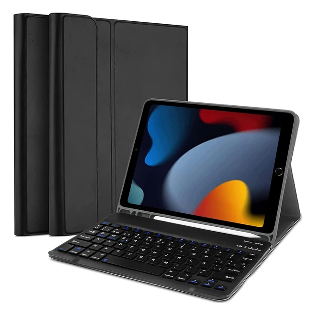 Funda con Teclado para iPad 10.2 - Zabatoco - Modelo A2603/A2604/A2605