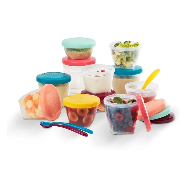 Ensemble multi de pots de conservation Babymoov Babybols 3x120ml 3x180ml 6x250ml