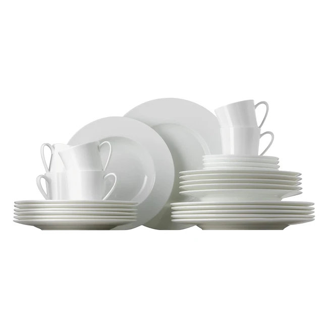 Rosenthal 6104080000118743 Jade - Servizio da tavola in porcellana fine bone china 30 pezzi