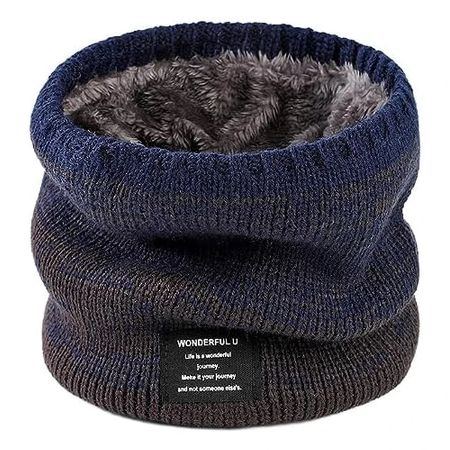 Écharpe Snood Femme Hiver Rayson - Tricot et Polaire en Coton - Doux Chaud - Tour de Cou Léger