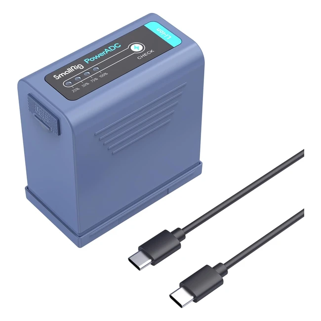 Batería de repuesto Smallrig NPF970 para Sony NPF970 F960 F950 F930 F550 F570 F750 - Carga rápida USB-C