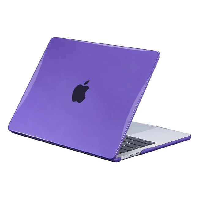 Coque rigide en plastique pour Macbook Air M2 136 pouces A2681 2022 avec Touch ID - Pourpre foncé