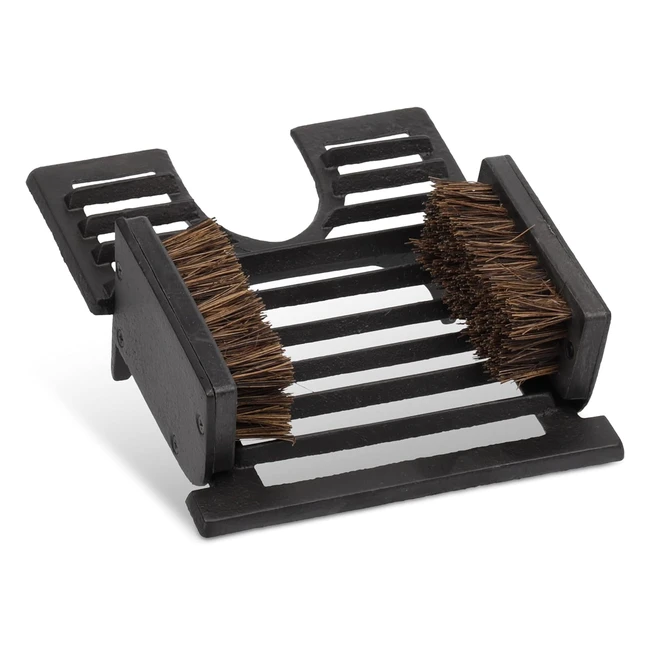 Retirebottes en fonte Relaxdays avec brosses - Style ancien - Noir