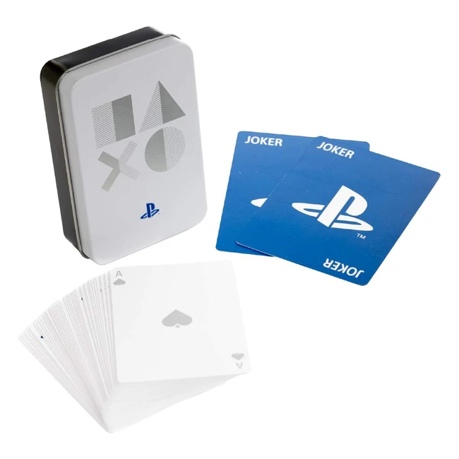 Carte da gioco PlayStation PS5 - Iconico design e scatola di latta protettiva