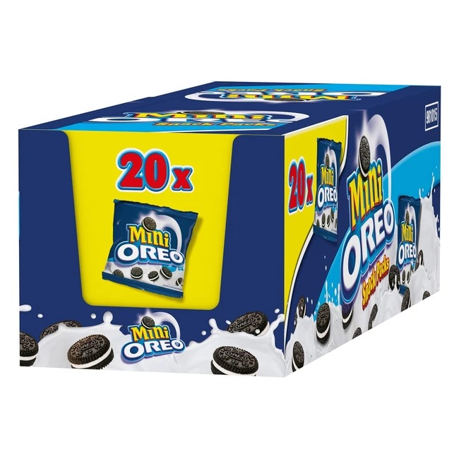 Oreo Mini Original Galletas de Cacao Rellenas de Crema Vainilla 40g - Pack de 20
