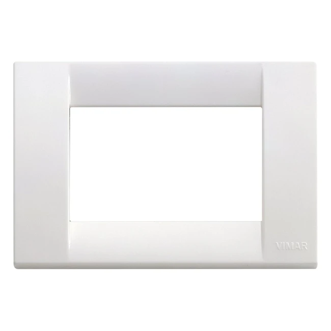Vimar 1674301 Idea Placca Classica 3 Moduli in Tecnopolimero Bianco Brillante - 