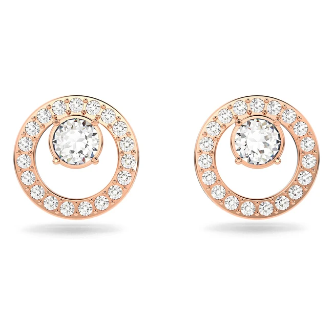 Boucles d'oreilles Swarovski Creativity Collection - Réf.12345 - Placage or rose blanc - Élégance et style