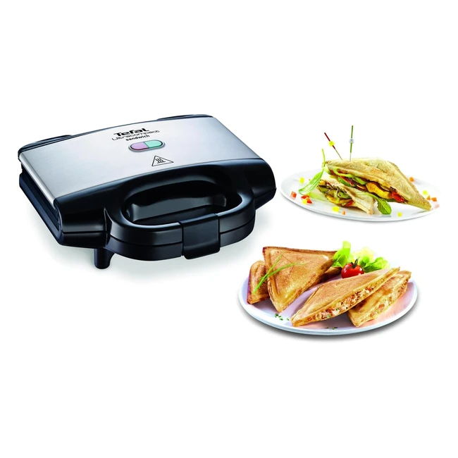 Tefal Appareil Croquemonsieur Rapide et Puissant - Rangement Facile - Revêtement Antiadhésif - Verrouillage Sécurisé - Poignée Thermorésistante - Ultra-compact
