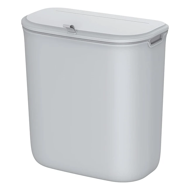 Poubelle de cuisine suspendue Songmics 9L avec couvercle antiodeur