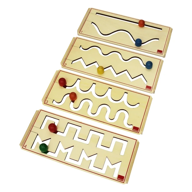 Goula 55011 - Set Prescrittura con 4 Supporti in Legno