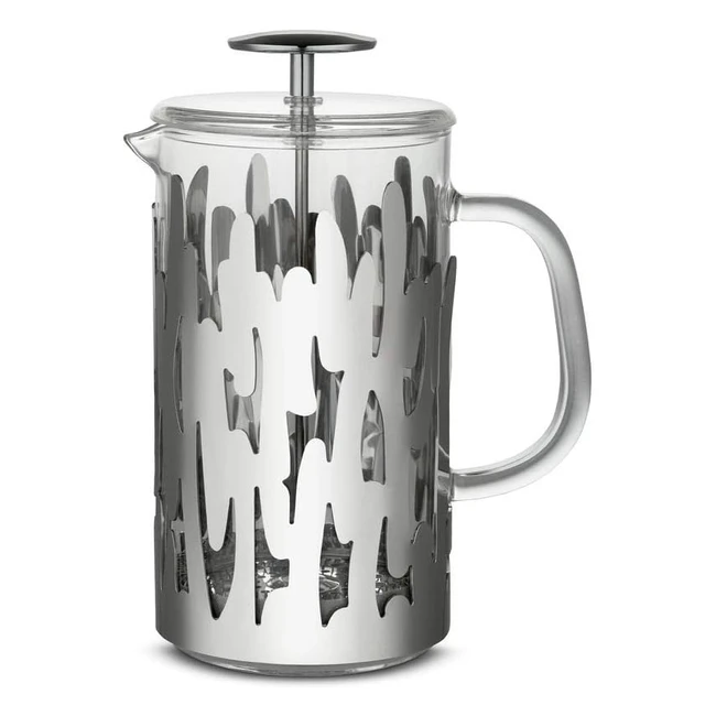 Cafetière Alessi Barkoffee BM128 - Design en acier inoxydable 1810 - Capacité 8 tasses