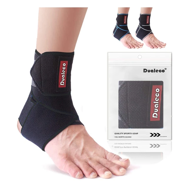 Chevillère réglable Dualeco 1 pièce - Maintien ligamentaire - Sport/Football/Course - Homme/Femme
