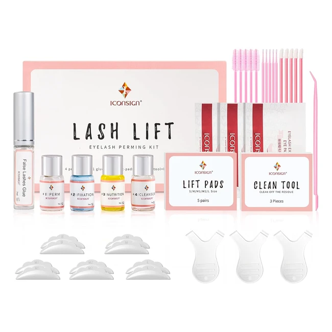 Kit de Elevación de Pestañas - Versión de Actualización - Iconsign - Ref. 1234 - Fácil de Usar