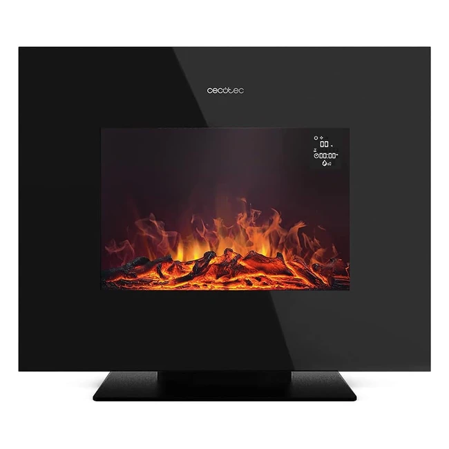 Chimenea Eléctrica Cecotec Ready Warm 2700 - Diseño Sofisticado - Potencia 2000W - 2 Niveles de Potencia - Mando a Distancia - Temporizador